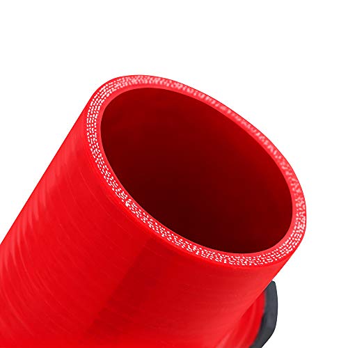 Mishimoto Silicone Coupler 2.5" w 1 8" NPT Bung Red