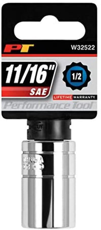 W32522 Performance Tool 1/2-Inch Drive 11/16-Inch 12pt Socket