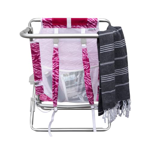 Backpack Hurley Beach Outdoor Chair, One Size, Lightweight, Alloy Steel, Coral Passion Fruit