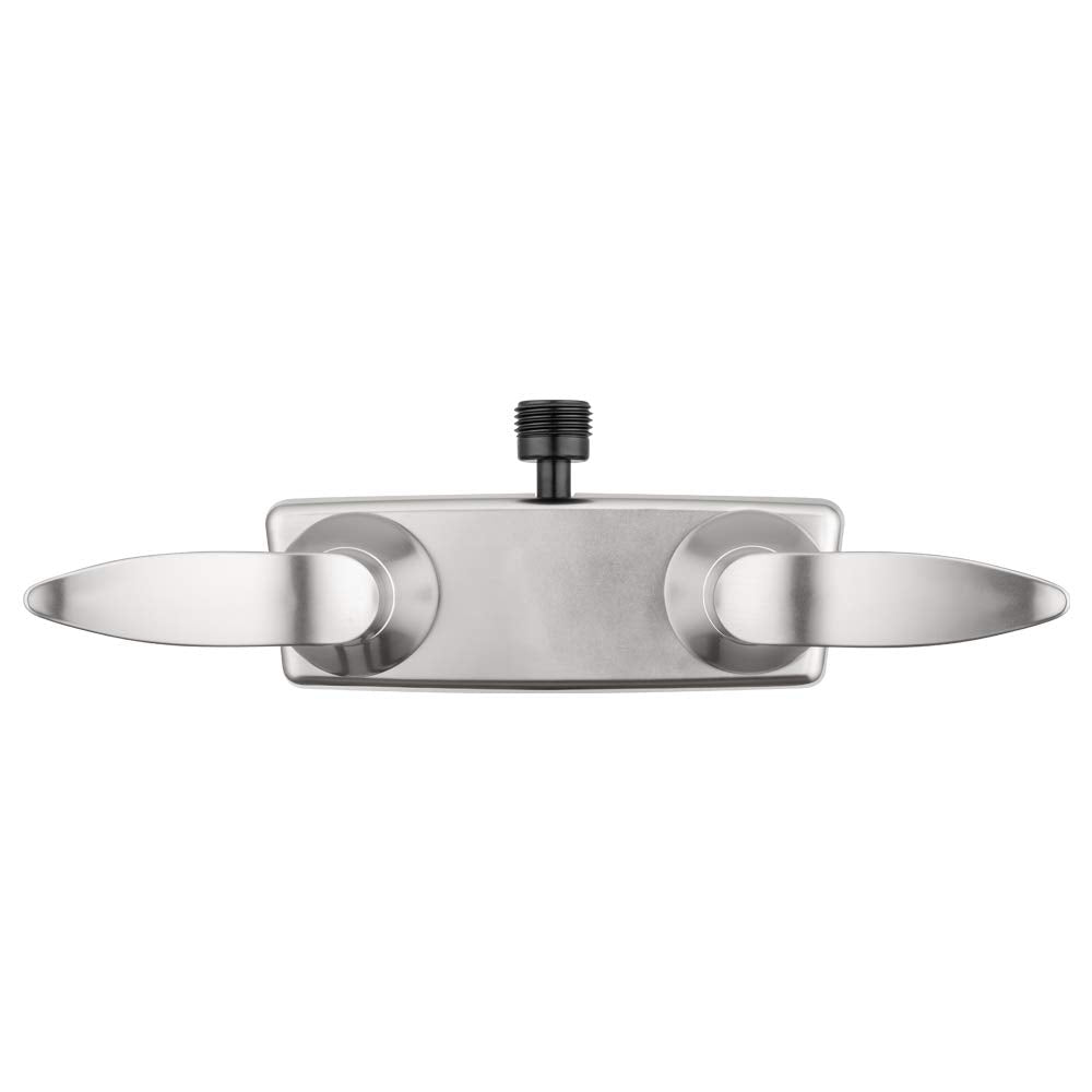 Dura Faucet RV Shower Faucet Valve Diverter DF-SA100LH-SN with Winged Levers (Satin Nickel)