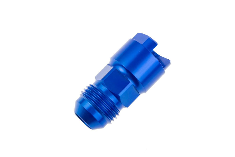 Performance Red Horse EFI Fitting-06 an Male to 5/16" SAE Quick-Disconnect Female Blue
