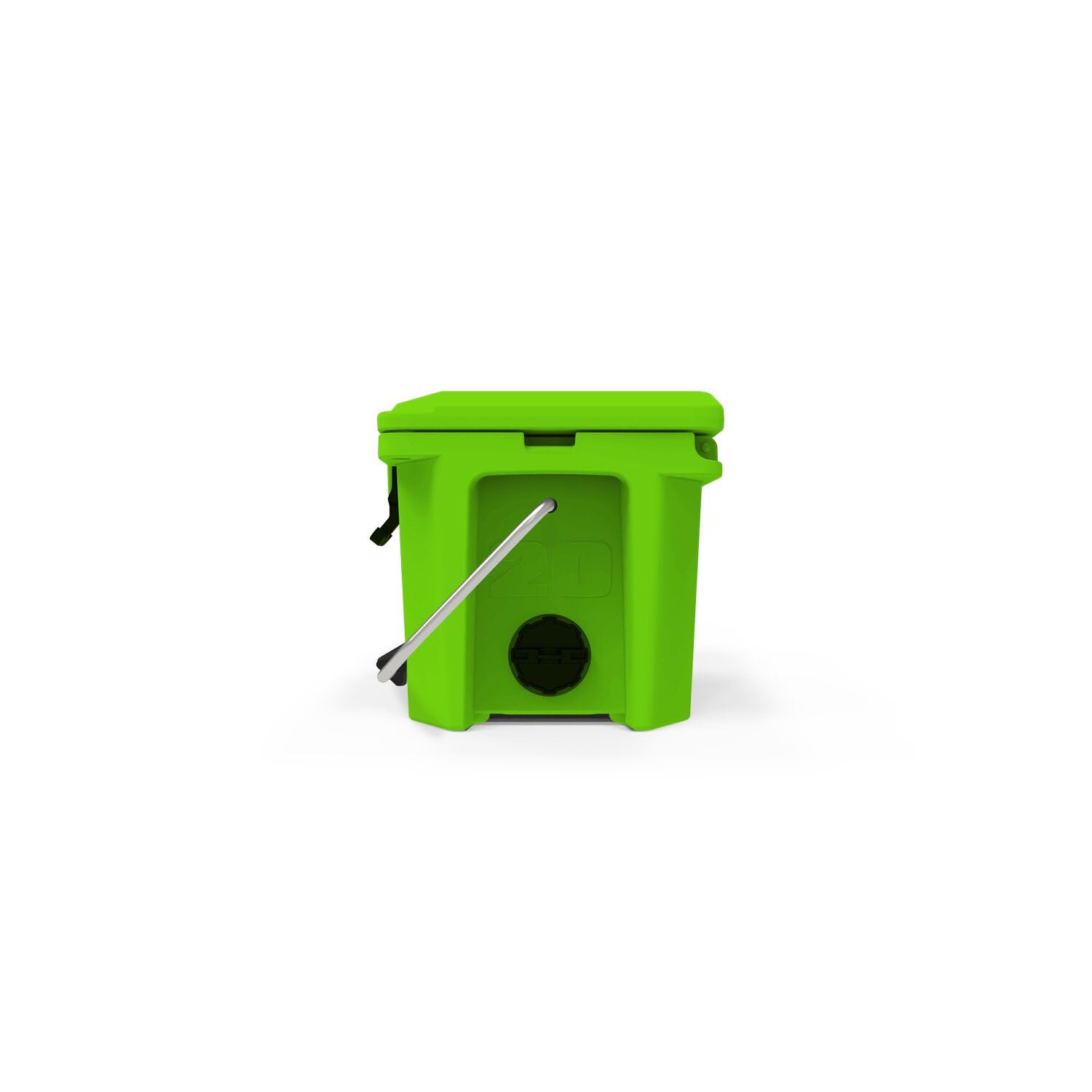 20 Cooler Grizzly | 20 qt Ice Chest Durable Rotomolded Insulated | Made in USA | Warranty for Life | For Beach Boat Camping Fishing Hunting | G20 | Lime