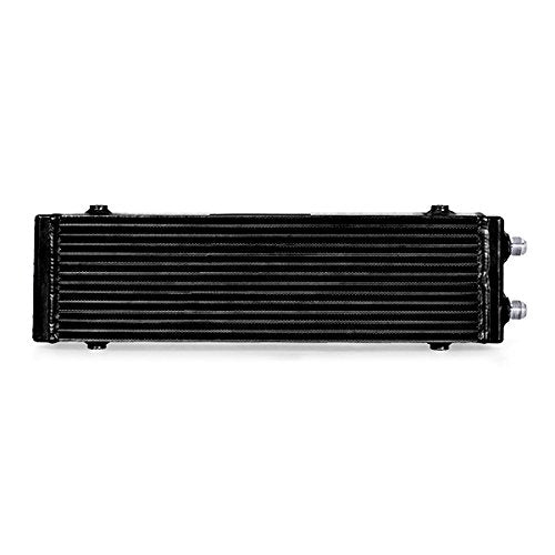 Mishimoto Dual Pass Universal Bar & Plate Oil Cooler Heat Exchanger, Large, Black