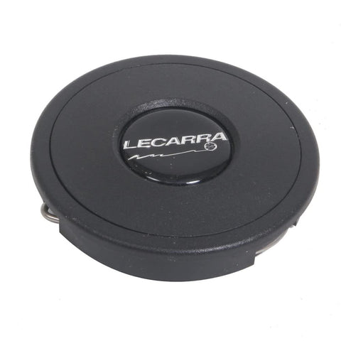 Horn Button Lecarra 3102, Plastic, Double Contact, Logo, Black for Mk4/9 Wheels