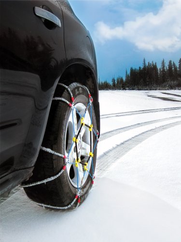 SZ429 SCC Super Z6 Cable Tire Chain for Passenger Cars, Pickups, and SUVs - Set of 2,Silver