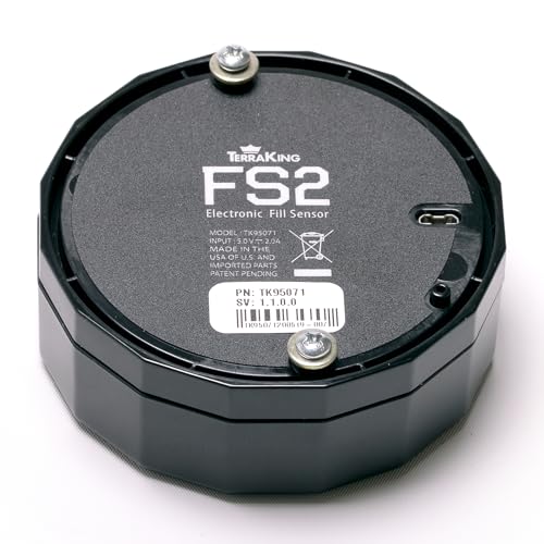TerraKing FS2 TK95073 Material Collection Fill Sensor; Designed for Most Baggers or Leaf/Material Collection Systems; Rechargeable Battery, USB Cable Included