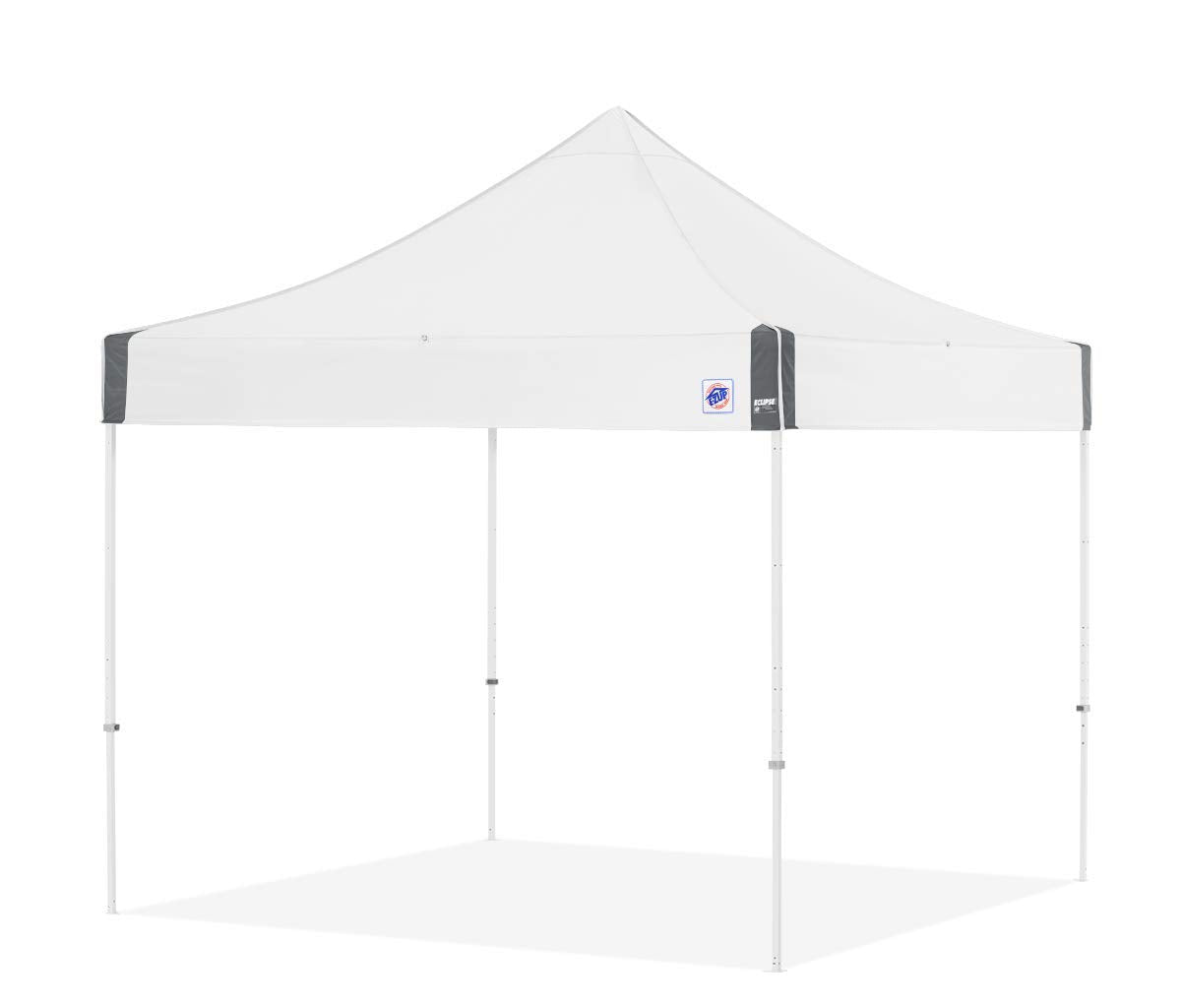 E-Z UP Instant Shelter Eclipse Canopy, 10' x 10', White Steel Frame and Professional Grade White Top