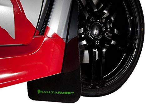 Black Rally Armor UR Mud Flap with White Logo FITS 18+ Subaru Ascent MF49-UR-BLK/WH