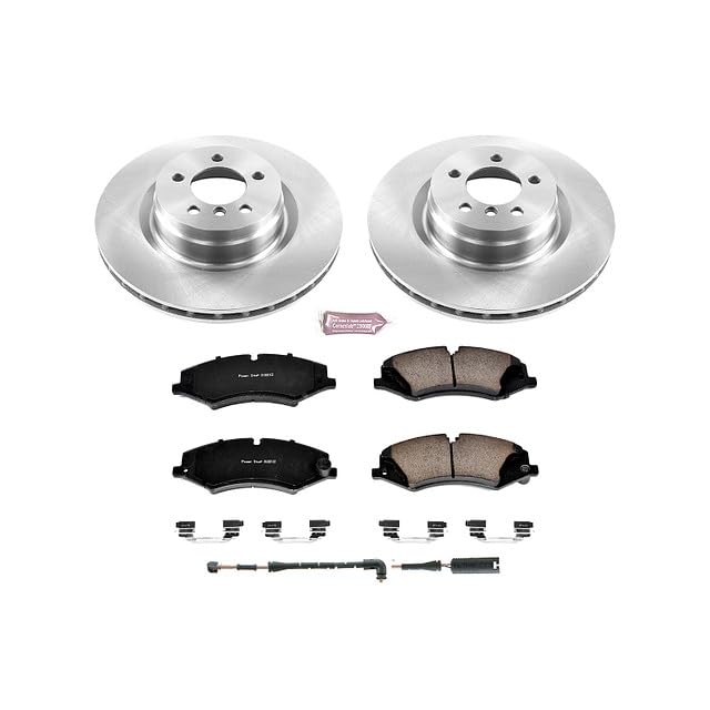 Power Stop Autospecialty KOE6475 Front Replacement Brake Kit-OE Brake Rotors & Ceramic Brake Pads For Land Rover Range Rover 2010-2012 [Model Specific]