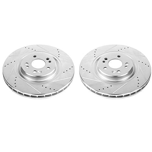 Front Power Stop EBR660XPR Drilled and Slotted Evolution Rotor (Pair)
