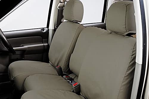 Covercraft SeatSaver Custom Fit Front Row Seat Cover for Select Ford Escape Models - Polycotton (Misty Grey)
