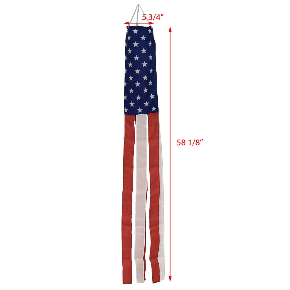 Taylor Made Products 93244 Stars & Stripes 93244 Windsock 48", Boating Hardware & Maintenance Supplies