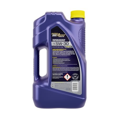 API-Licensed Royal Purple SAE 5W-30 High Performance Synthetic Motor Oil - 5 qt., Model:ROY51530