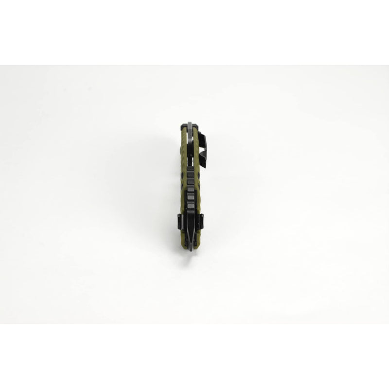 Kershaw II Shuffle Olive Multifunction Folding Pocket Knife (8750TOLBW), 2.6 In. 8Cr13MoV Stainless Steel Tanto Blade with Blackwash Finish and Reversible Pocketclip; 3 oz,Small
