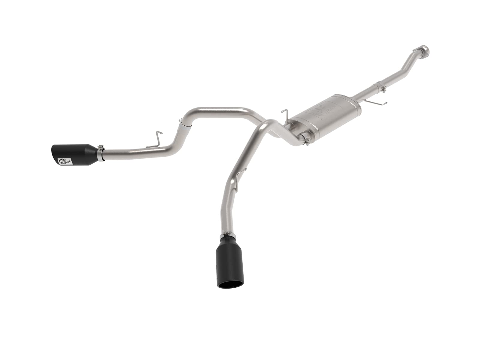Vulcan Series aFe Power 49-33126-B 3 IN 304 Stainless Steel Cat-Back Exhaust System w/Black Tip, fits Ford F-150 2021 V8-5.0L/V6-2.7/3.5L (tt)
