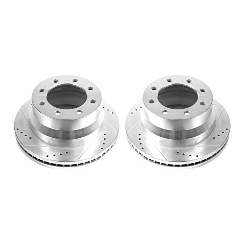 Power Stop AR82151XPR Evolution Rear Drilled & Slotted Rotor Pair For Chevrolet Express 3500, Chevrolet Express 4500, GMC Savana 3500, GMC Savana 4500 [Model Specific]