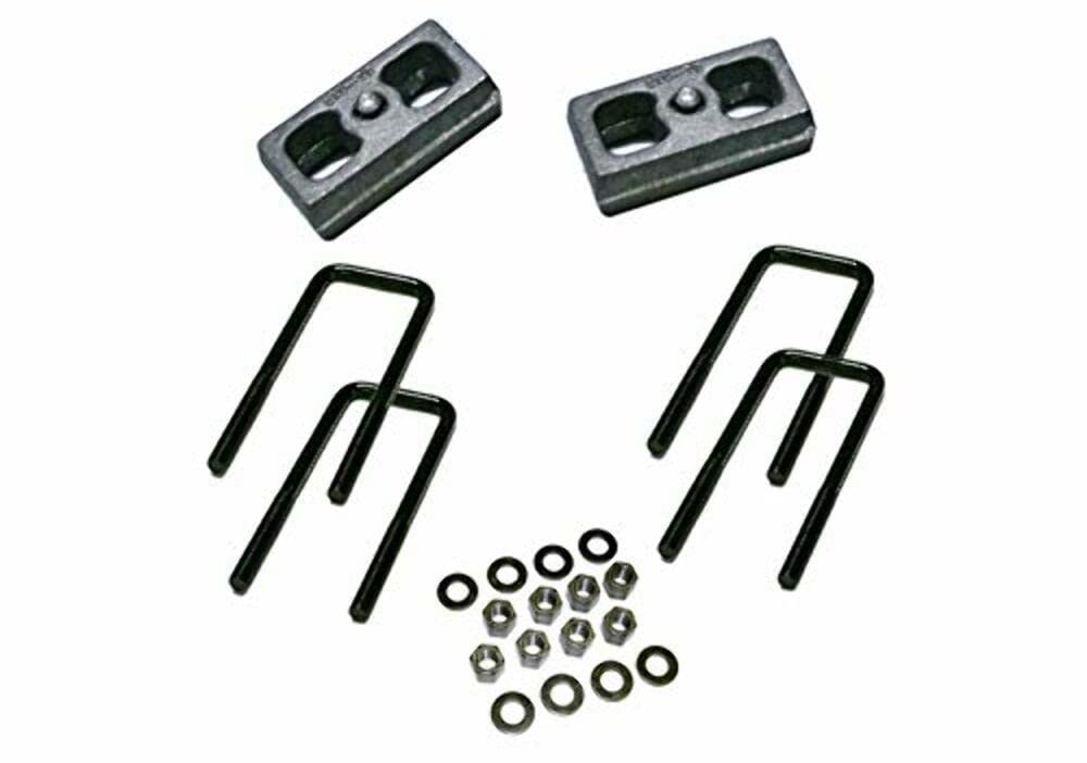 SUPERLIFT SUSPENSION RealTruck 2" Block Kit for Suburban/Blazer/Tahoe | Rear Lift Blocks, U-Bolts, & Hardware | 3225 | Fits 1988-1998 GM 1500 Pickup & 1992-1999 1500 Suburban, Blazer, and Tahoe