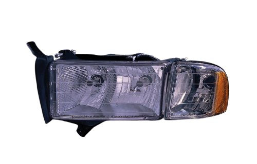 Depo Replacement 334-1102L-USC Driver Side Headlight for Dodge 95-03 Ram 1500 95-03 Ram 2500 95-03 Ram 3500 55077025AC 55077025AB 55077025AF 55077025AG CH2502123