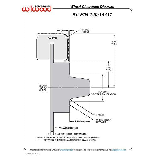 Brake Kit Wilwood 140-14417-DN
