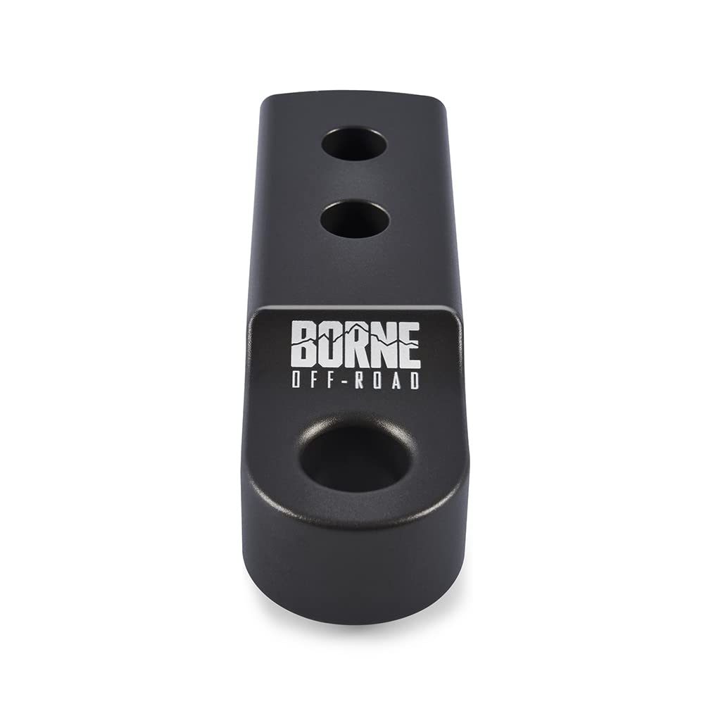 2” Hitch Receiver Borne Off-Road Shackle Mount, Hard Anodized Gray