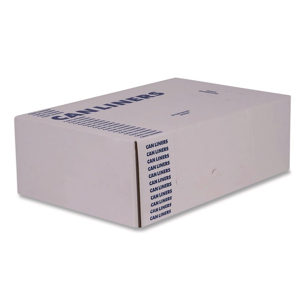 Coreless High-Density Can Liners, 33 gal, 16 mic, 33 x 40, Black, 250/Carton