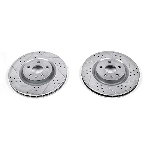 Power Stop Front AR8680XPR Drilled & Slotted Rotor Pair For Buick Regal 2012-2013, Chevrolet Camaro 2010-2015, Chevrolet SS 2014-2017, Pontiac G8 2009 [Model Specific]
