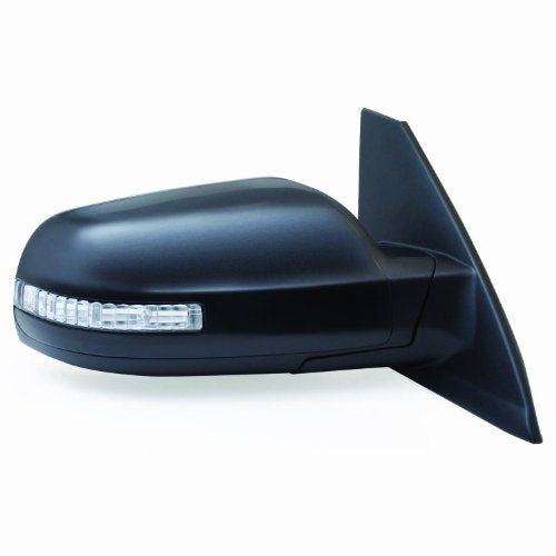 Fit System - 68595N Mirror Passenger Side for Nissan Altima Coupe, w/Turn Signal, Black, PTM Cover, Foldaway, Heated Power
