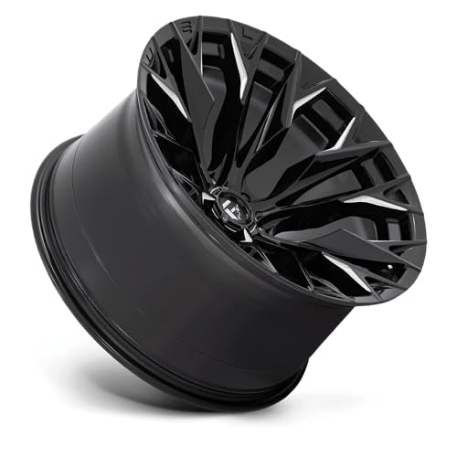 FLAME FUEL OFF-ROAD 22X12 6X5.5 4.77-44mm GLOSS BLACK MILLED - D80322208447