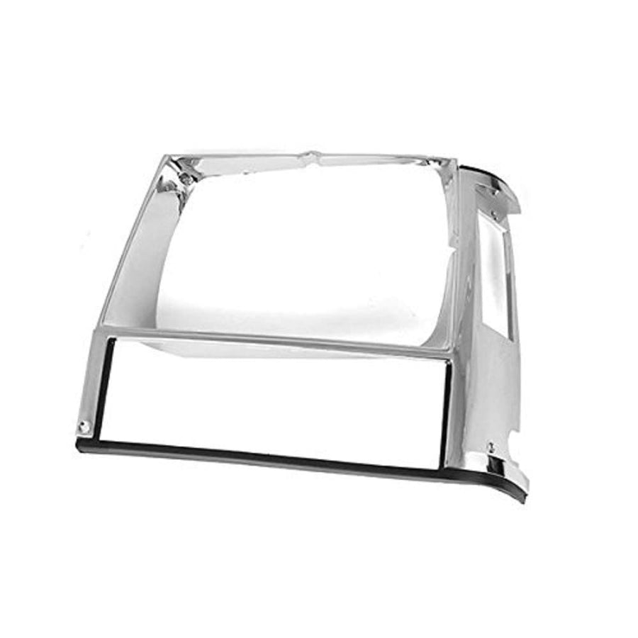 12419.11 | Omix-Ada | Headlight Bezel, Chrome, Left | OE Reference: 55002245 | Fits 1984-1990 Jeep Cherokee XJ/MJ