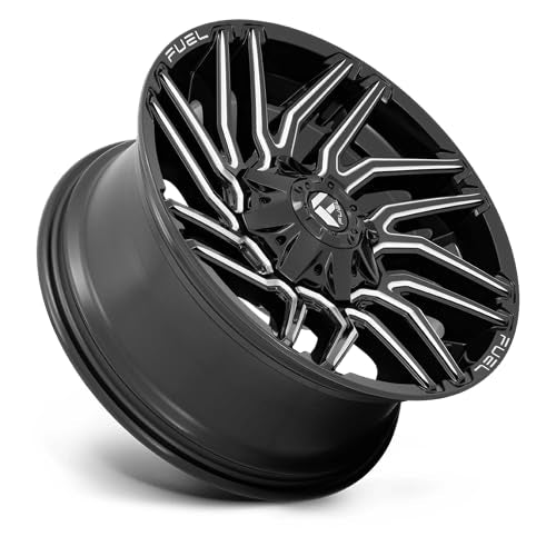 1PC Fuel D773 22X12 8X180 G-BLK-MILL -44MM - D77322201847