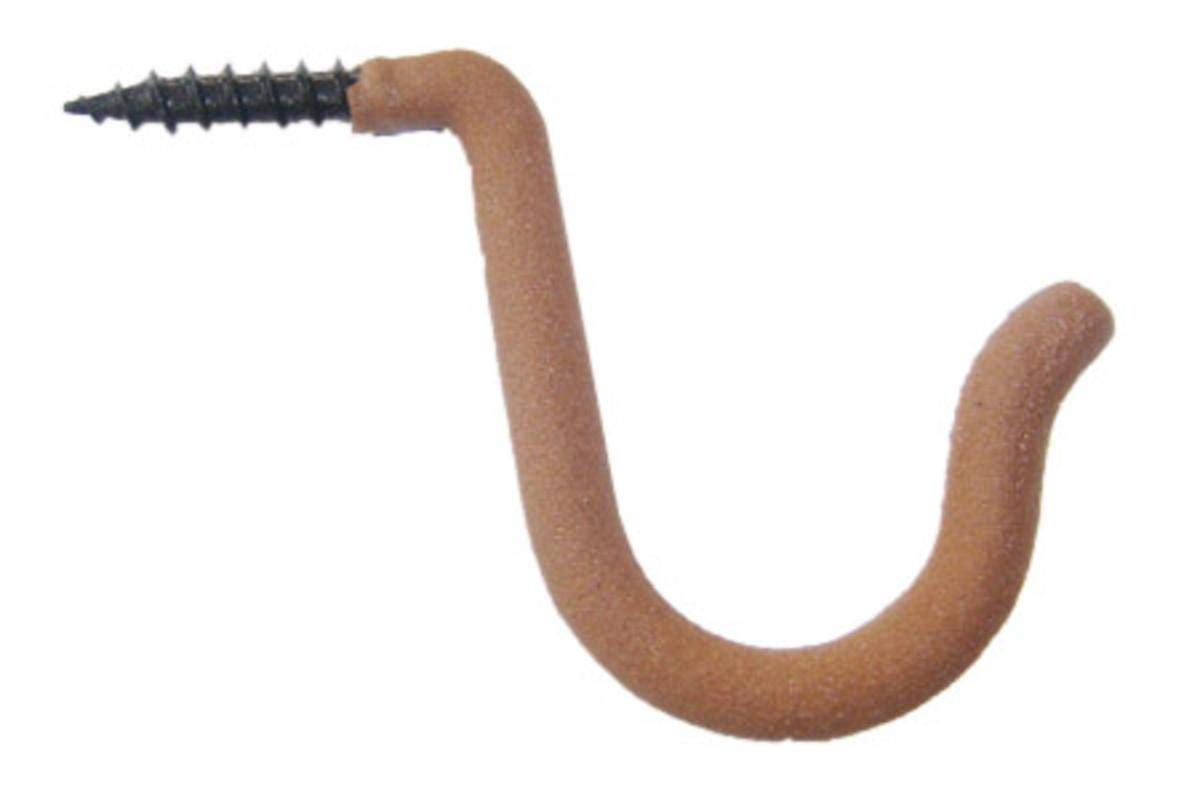 HME Accessory Single-Prong Rubber-Coated Hunting Hook, Convenient Way to Backpack, Rattling Antlers, Calls, Sharp Tip, 6 Pack (Bister)