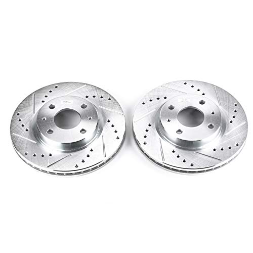 Power Stop AR8193XPR Evolution Front Drilled & Slotted Rotor Pair For Ford Focus 2008-2011 [Model Specific]