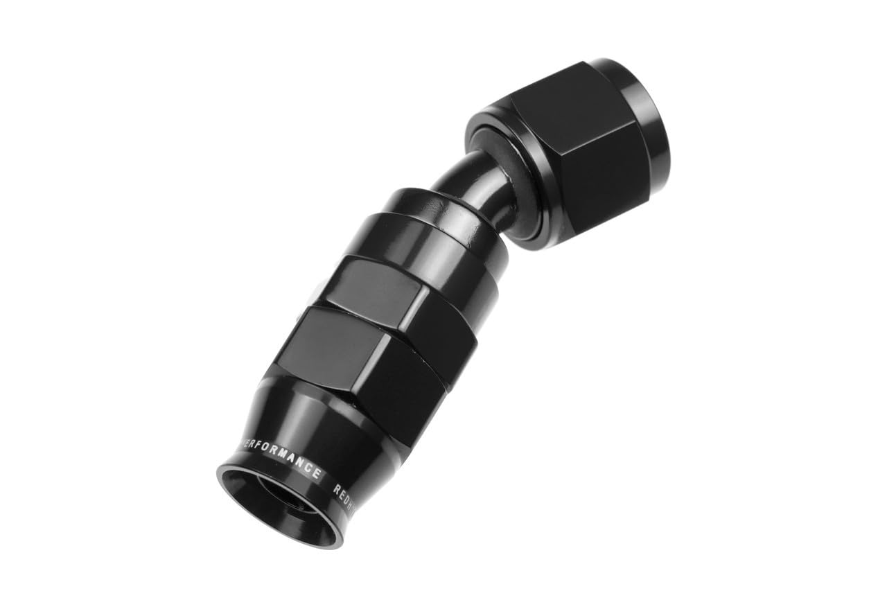 Performance Redhorse 1230-06-2 PTFE reusable Hose End (Black), 1 Pack