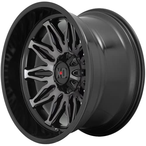 XD Wheels Gunner Xd859 Gloss Black MACHINED with Gray Tint Wheel Alloy Steel (20 x 10. inches /6 x 106 mm, -18 mm Offset)