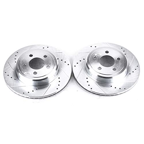 Power Stop AR8362XPR Evolution Rear Drilled & Slotted Rotor Pair
