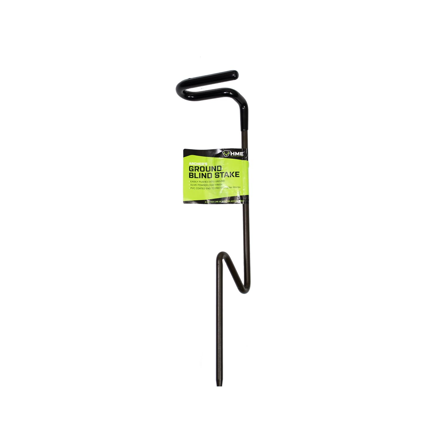 HME Secure Durable Stable Versatile High-Quality Compact Portable Easy-To-Install Archer's Hunting Practicing Ground Blind Bow Stake - 360-Degree Fork Rotation