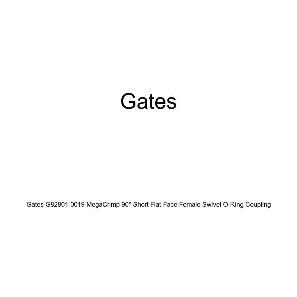 Gates MegaCrimp G82801-0019 90° Short Flat-Face Female Swivel O-Ring Coupling