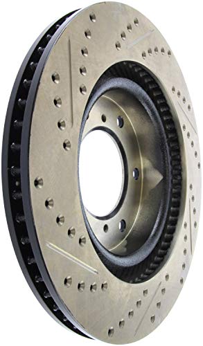 Sport Drilled/Slotted Brake Rotor StopTech 127.99068L (Front Left), 1 Pack