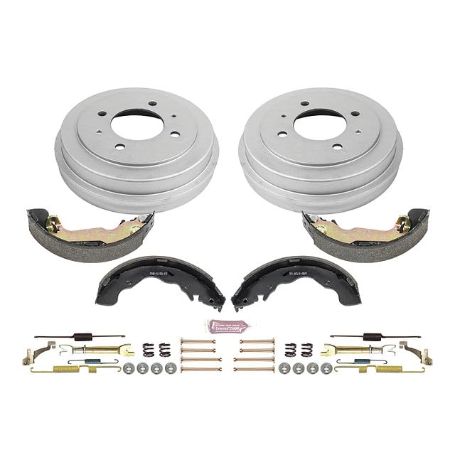 Power Stop KOE15338DK Rear Replacement Brake Kit-OE Brake Drums & Ceramic Brake Pads For Hyundai Elantra 2003-2006 [Model Specific]