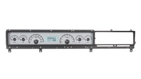 Dakota Digital VHX-66F-FAR-S-W Analog Dash Gauge System Compatible with 1966-67 Ford Fairlane Car Silver Alloy White