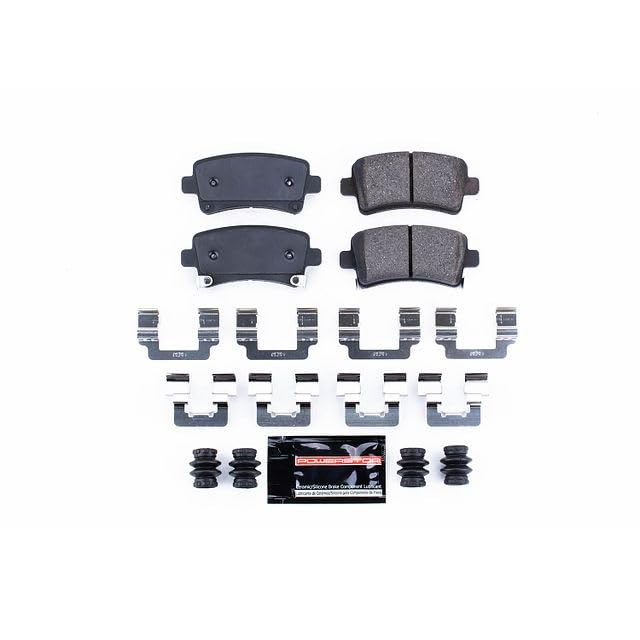 Power Stop Z23-1430 Z23 Sport Carbon Fiber Infused Ceramic Brake Pads with Hardware For All, LaCrosse, Regal, Cadillac XTS, Impala, Malibu, Malibu Limi, Saab 9-5 [Model Specific]
