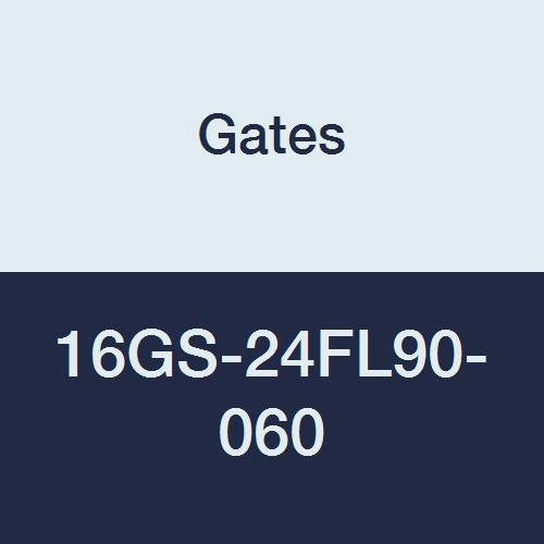 GlobalSpiral Couplings Gates 16GS-24FL90-060, Code 61 O-Ring Flange, Zinc Plated Carbon Steel, 5.71", 90° Bent Tube, 1" ID