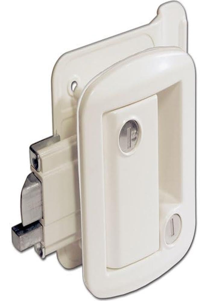 Global Classic PRO Entry Door Lock with Deadbolt Creative Products Group - White TTL-43610-9009-AL-1PK