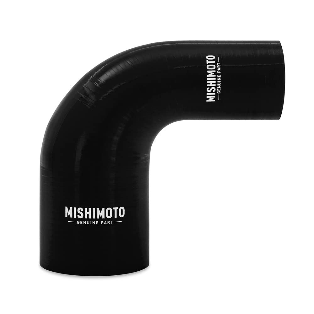 Mishimoto 90-Degree MMCP-R90-17525BK Silicone Transition Coupler, 1.75" to 2.50", Black