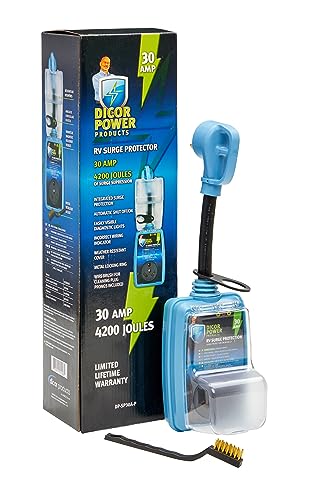 Dicor 30 Amp DP-SP30A-P Pigtail RV Surge Protector - Protect Your RV Electrical System with Ease
