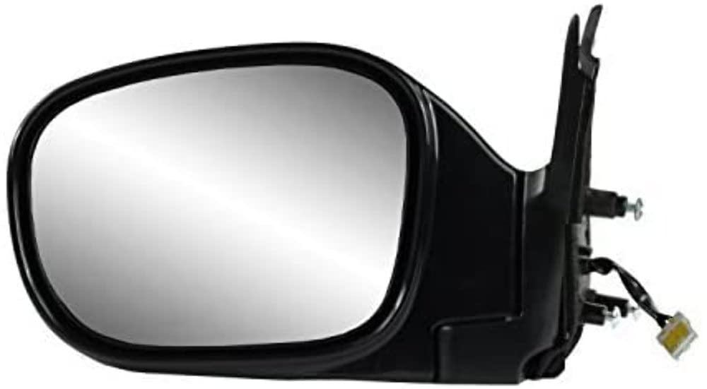 Mirror Driver Side for Nissan Pathfinder, Black w/PTM Cover, Foldaway, Does not Apply to Pathfinder Armada Models, Heated Power