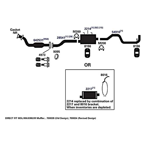 Exhaust Tail Pipe AP Exhaust Products 54910
