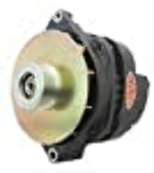Alt GM CS144 Powermaster Black 200A XS Volt™ 6 grv Pulley/Baffle Str MTG Unthreaded MTG Ear for Impala etc