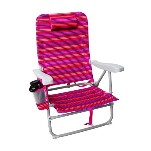 Backpack Hurley Beach Chair, One Size, Bombay Stripe Passion Fruit