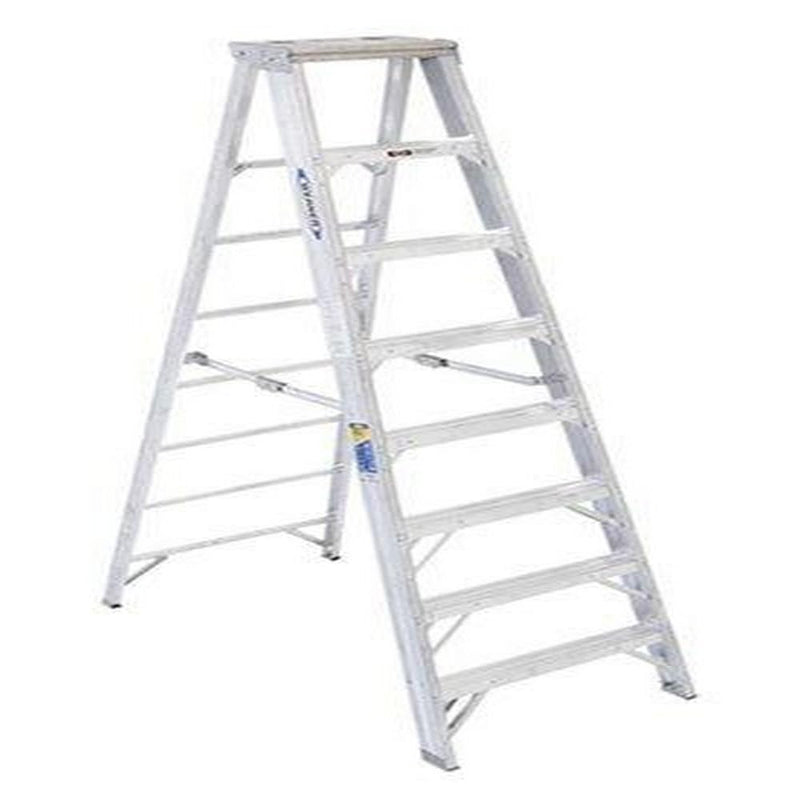 8-Foot Werner 375-Pound Duty Rating Type IAA Aluminum Stepladder